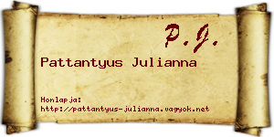 Pattantyus Julianna névjegykártya